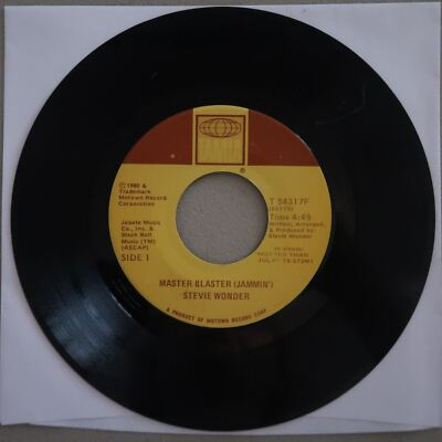 #ad STEVIE WONDER MASTER BLASTER JAMMIN#x27; MASTER BLASTER DUB VINYL 45 VG 25 58 $4.70