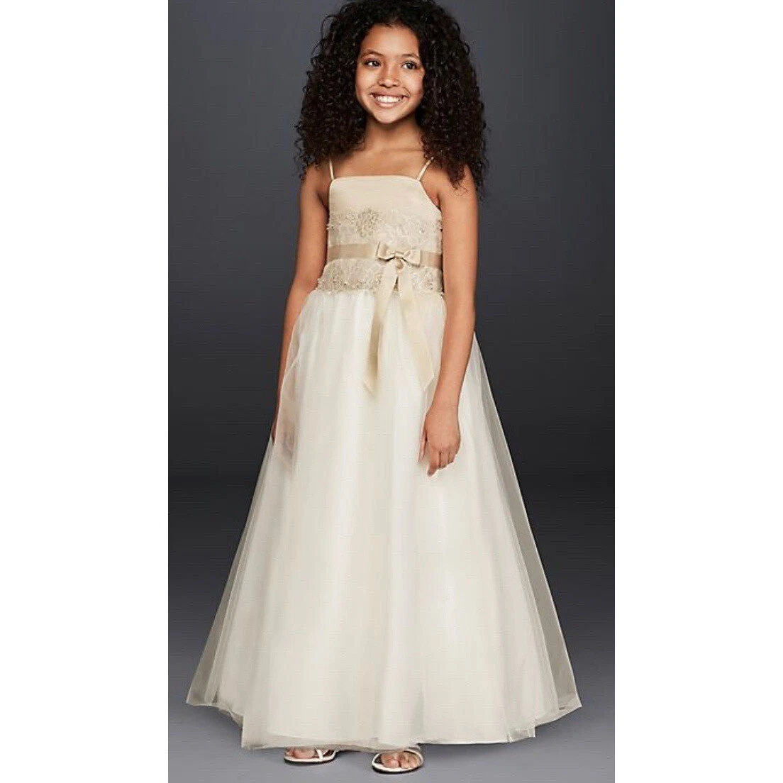 David's bridal top flower girl