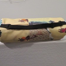 Yellow Water Repellent Rowley Dachshund Indoor/Out Reversible Blanket 50" x 60"