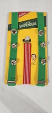 Men's Holiday Ugly Christmas Party Suspenders Jingle Bells 1 Size Stretchy New