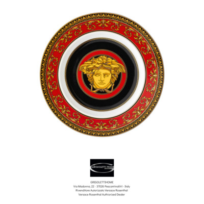 Versace Rosenthal - Plates Flat 18 Cm - Medusa Ikarus Red - Dealer