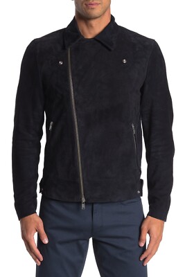 ジャケット・アウター Goat Suede Type 1st JKT $1195 Theory Jax Amorim Goat Suede Moto Jacket Midnight M | eBay