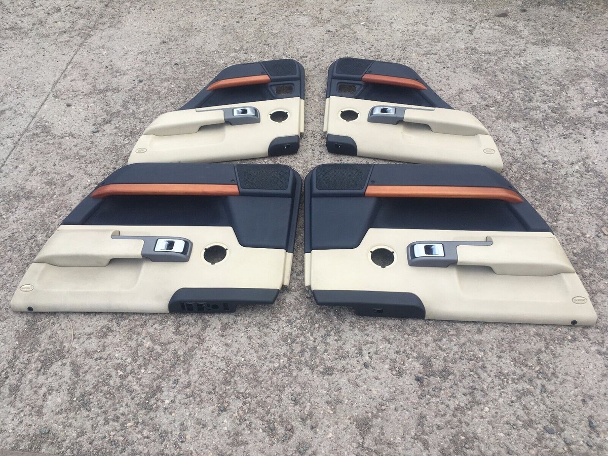 Range Rover L322 Interior Leather & Wood Set of 4 Door Cards