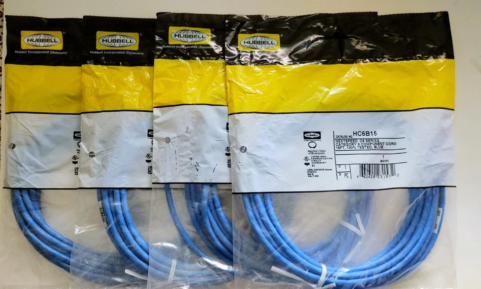 Hubbel Component Cord ( pack of 4) 15ft - Image 3 of 3