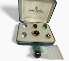 Trifari Vintage Gold Tone Statement Ring Interchangeable Cabochon Jewelry