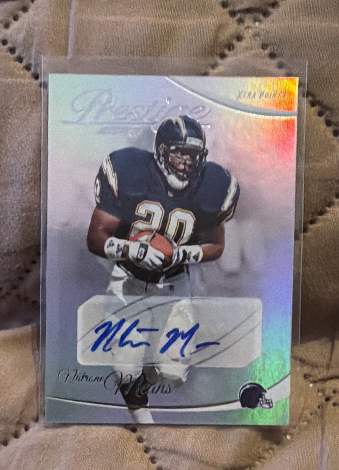 2023 Panini Prestige - Natrone Means #168 Xtra Points Premium Signatures (AU)