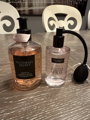 Victoria s Secret All Over Refresher Spray ACIA 3.4oz & Hand/body Cleansing Gel