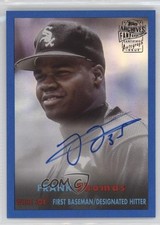 2024 Archives Fan Favorites Premium Blue Foilboard 10/25 Frank Thomas Auto 1rm3