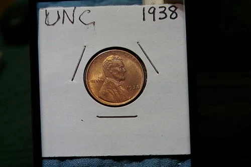 1938 uncirculated wheat cent