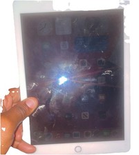 Apple iPad Series Tablet - gold Color, White Front Apple iPad Model