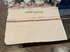 Louis Vuitton Large Cream Envelope Fold Over Dust Bag