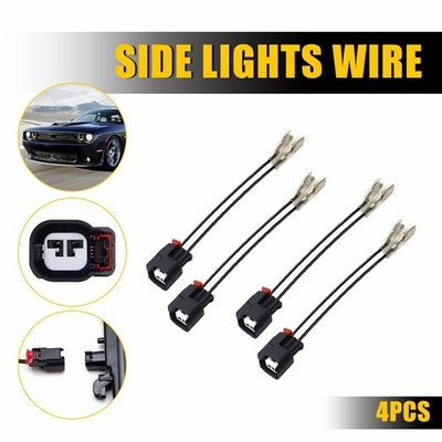 Side Marker Lamp Wire Connector Harness For 2015-24 Dodge Challenger Aftermarket