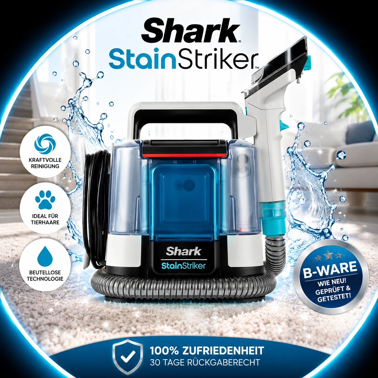 Shark PX200EUT Staubsauger ohne Beutel