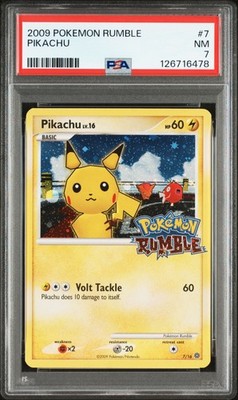 PSA 7 Pikachu 7/16 Rumble Pokemon