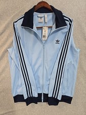 Adidas Classic TT Jacket Mens XL Light Blue N...