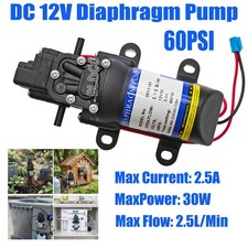 60PSI 12V DC Micro Diaphragm Sprayer Pump 2.5L/M Electrical Water Pump High Flow