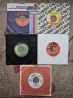 Lot 5 Rock 45's Led Zeppelin Legends John & Yoko Little Richard w Jimi Hendrix