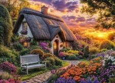 Cottage Life Jigsaw Puzzles 1000 Pieces for Adults Country