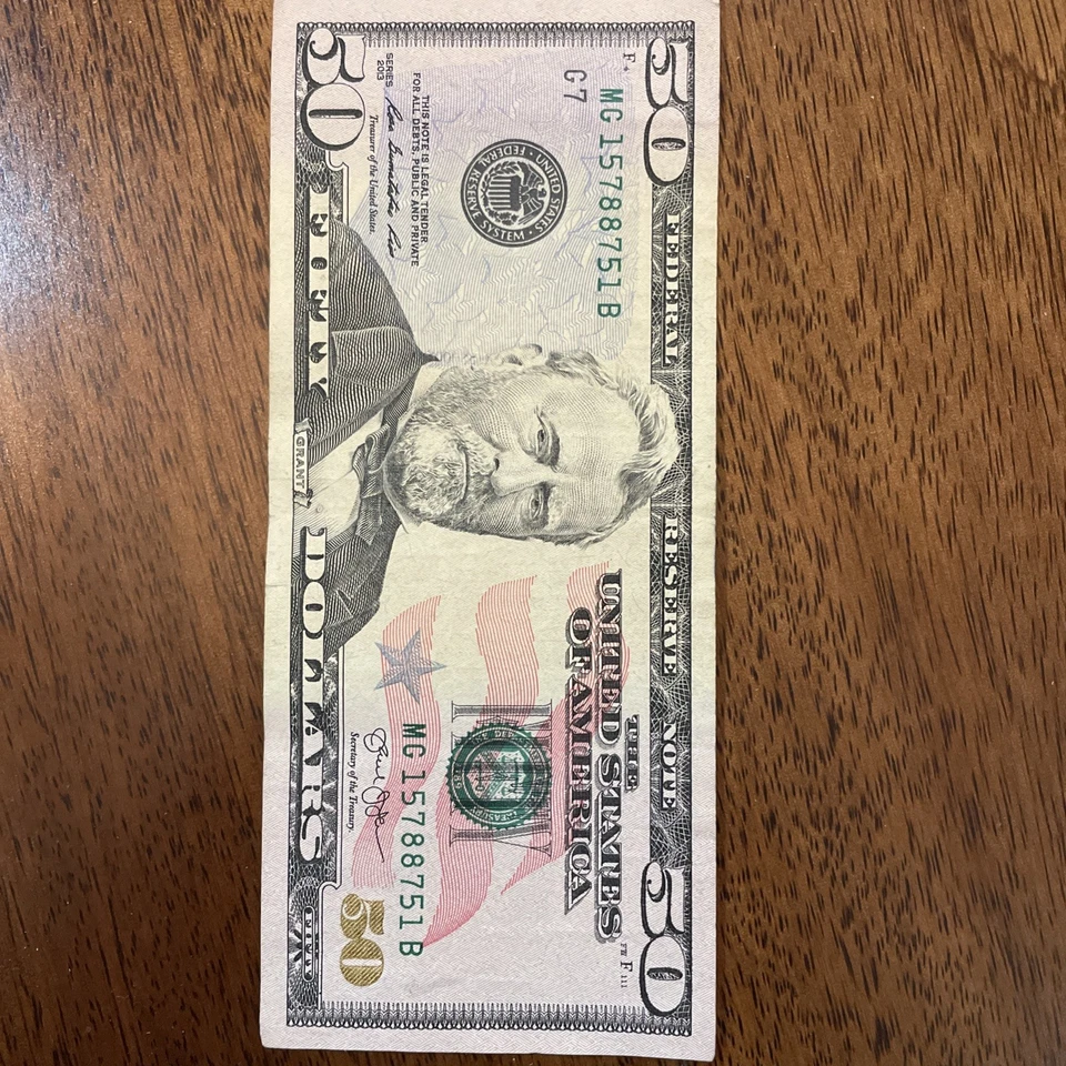 Fancy Serials Numbers “RADARS” $50 2013 🔥 🔥 MG(15788751)B 🔥 🔥 Collectors - Image 3 of 4