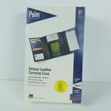 VTG NEW SEALED 3COM PALM 3 III DELUXE LEATHER CARRYING CASE OEM 10122U