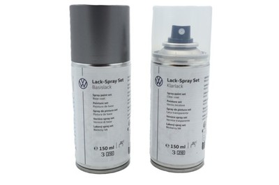 Original Audi VW Seat Skoda Lackspray Set LD7S Slate grey-metallic LLS0M6D7S