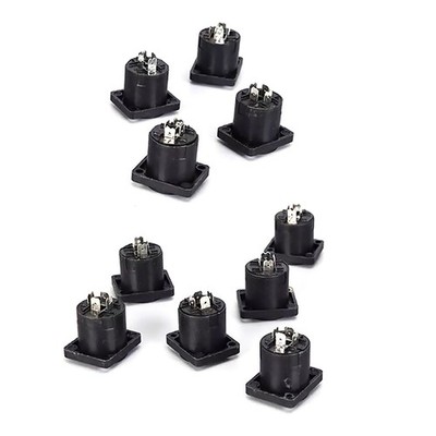 10x Speakon 4 Pin Female jack Compatible Audio Cable Panel Socket Connector