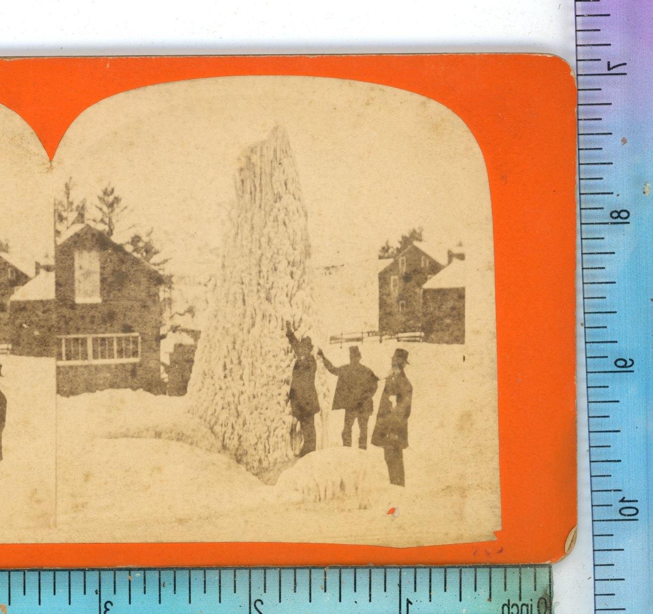 Champion Spring Saratoga NY New York Stereoview