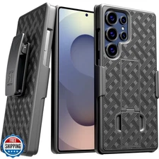 for Samsung Galaxy S25 Ultra Case with Belt Clip Holster, Kicksta