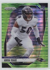 2024 Panini Prizm Rookies Neon Green Pulsar Prizm Adisa Isaac #302 jc3