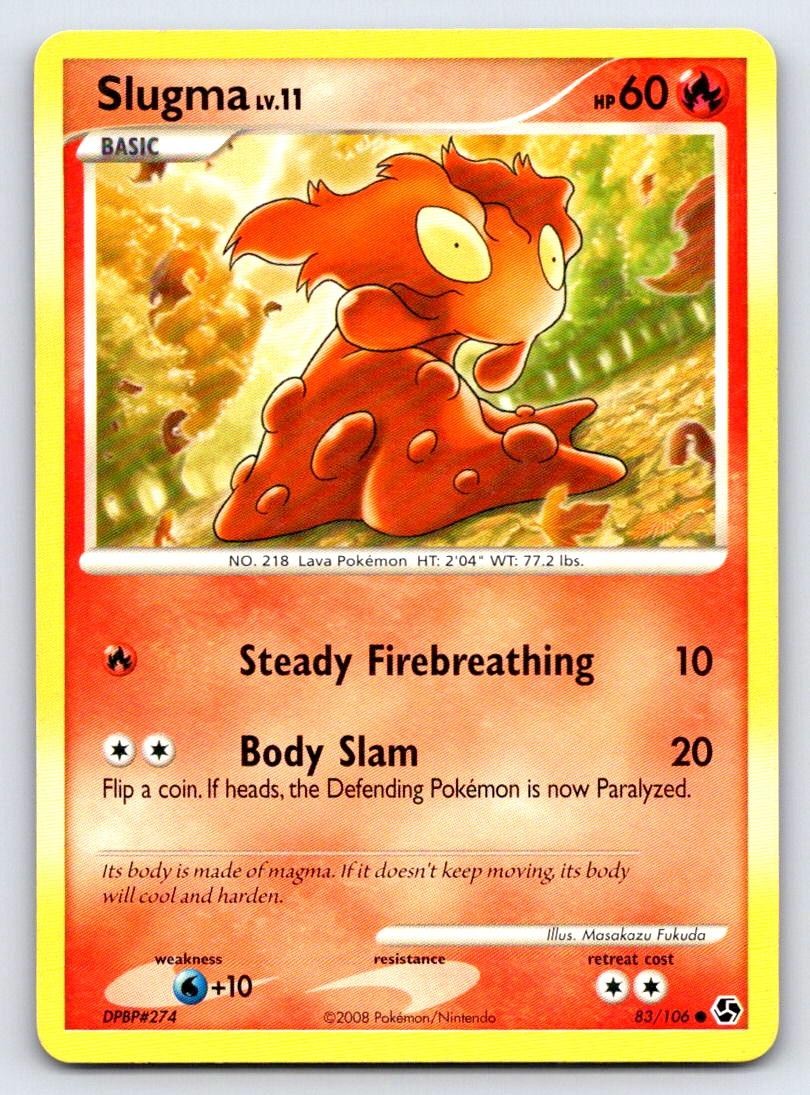 Slugma 83/106 Common Great Encounters Pokemon Lightly Played