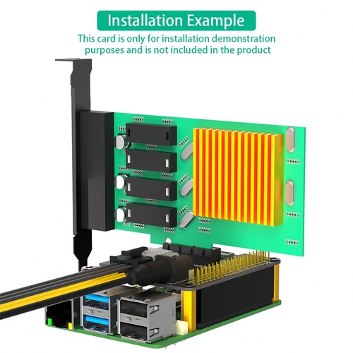 PCI-E Express PCI-E 1x Carte Adaptateur avec Alimentation Externe 12V pour F1E6 - Photo 3/8