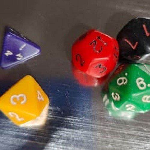 NEW 5 piece Polyhedral Dice Set