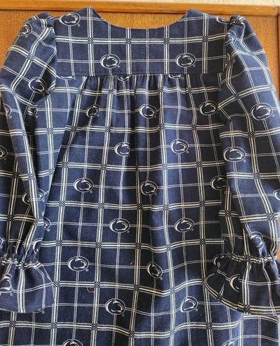 Handmade Kids Sleepwear Penn State Univ Nittany Lion Logo Flannel Nightgown S4 - Picture 10 of 14