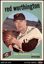 1959 Topps #28 Red Worthington Giants 7.5 - NM+