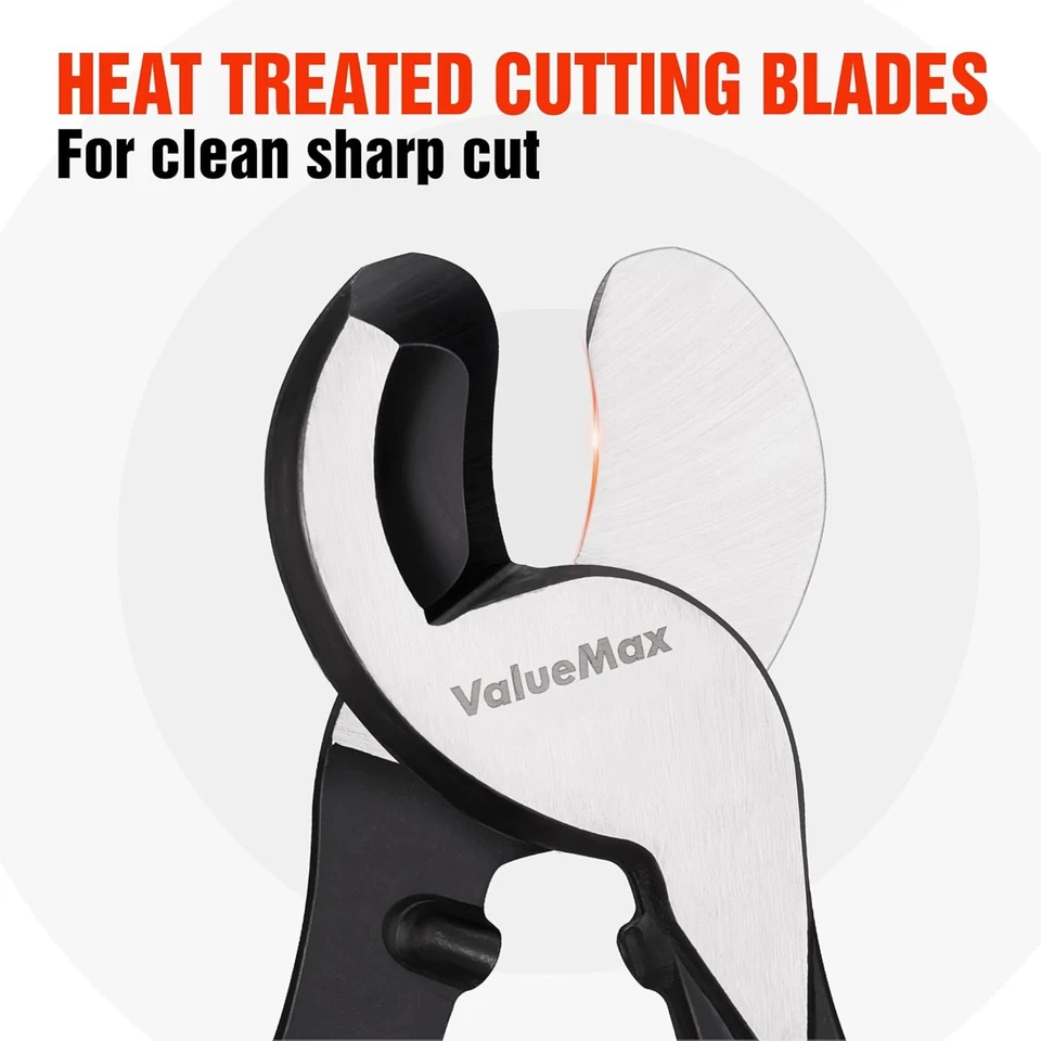 Cortador de cable ValueMax de 9,5 pulgadas de alta resistencia para cable de batería de aluminio y cobre Foto 3 de 4