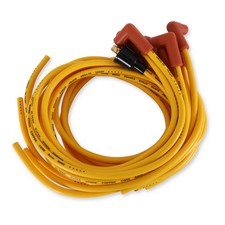 Accel 4039 Spark Plug Wire Set - 8mm - Yellow With Orange Straight Boots Accel 4039 Spark Plug Wire Set - 8mm - Yellow With Orange Straight Boots