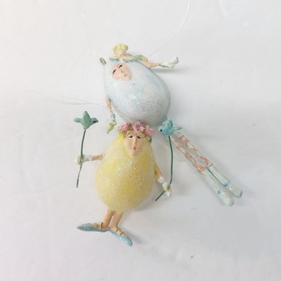 Dept 56 Krinkles Mini Egg People Ornaments Patience Brewster Easter Decor READ