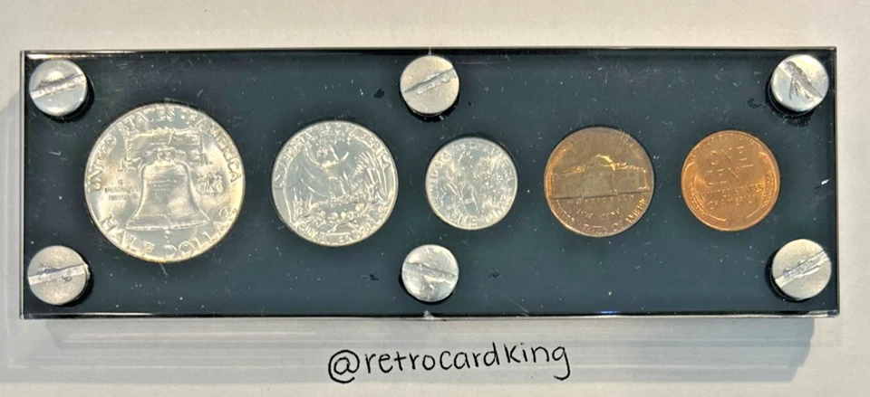 1955 United States Mint Set Philadelphia In Black Capital Holder - Image 2 of 2