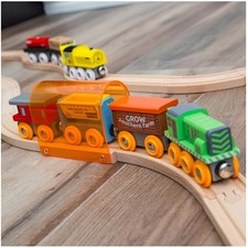 Wooden Train Track Expansion Pack - 56 Pieces