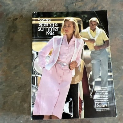 Vintage 1984 Sears Spring Summer Catalog Models Fashion Electronics Canada Thick