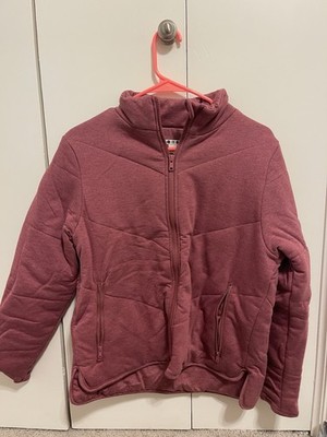 Women's Three Dots brand Full Zip Up Style Dark Rose Jacket - Size Small