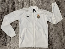 EUC ADIDAS Real Madrid Futbol Men XS Sweater Full Zip NICE SOCCER Warm Up