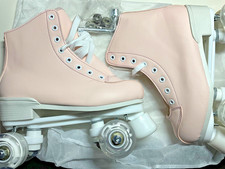Quad Roller Skates, Pink Size 39   New - LED Wheels