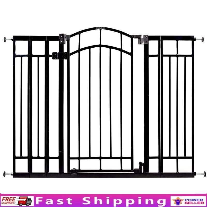 Doorway Pet Baby Gate Safety Gate No Drill Pressure Mount Automatic Close New