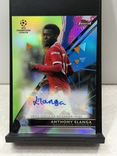 2021-22 Topps Finest UCL Autographs Anthony Elanga RC Manchester United /99