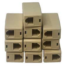 RJ-11 Coupler Female to Female Telephone Line Connector 