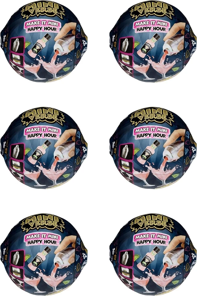 DIY Mini Cocktail Kit - Make It Mini Happy Hour 6PK Surprise Collectibles Foto 3 de 4