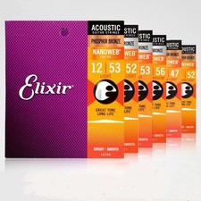 6pcs Elixir Strings Phosphor Acoustic Electri...