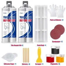 Kit de reparacion de fibra de vidrio kit de reparacion de baneras para azulejos