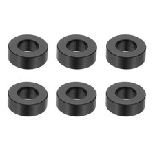 6 PCS Aluminum Spacers 1/2 x 1 Metal Spacers Aluminum 3/8 L Black
